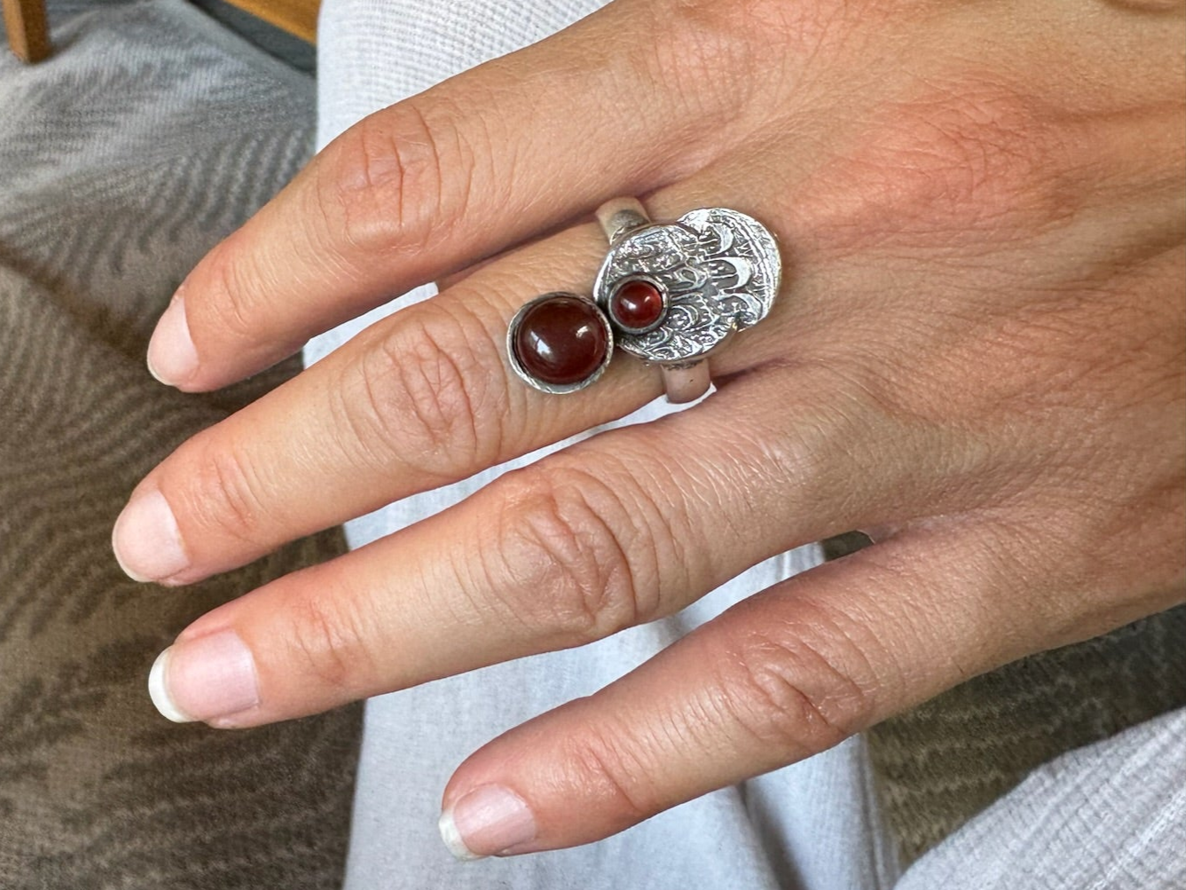 Vintage Persian Red Carnelian Ring